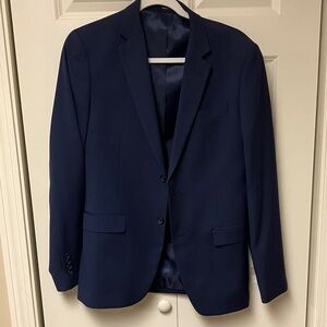 Egara Men's Navy Two-Button Sport Coat